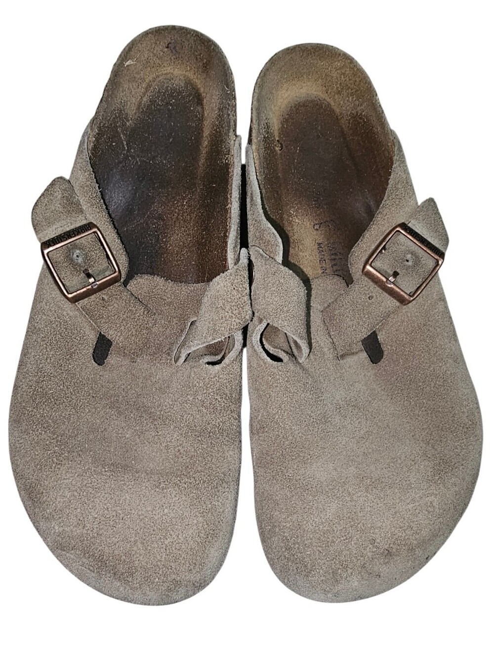 💰Birkenstock Beige Suede Slip-On Clogs with Buckle